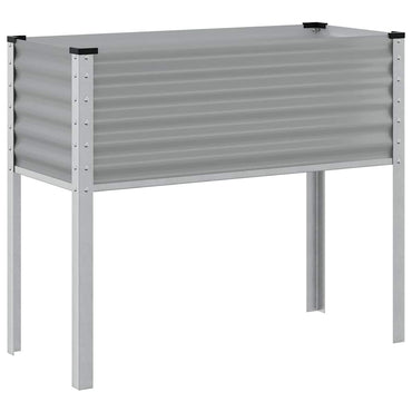 vidaXL Jardinière Gris 100x45x90 cm Acier