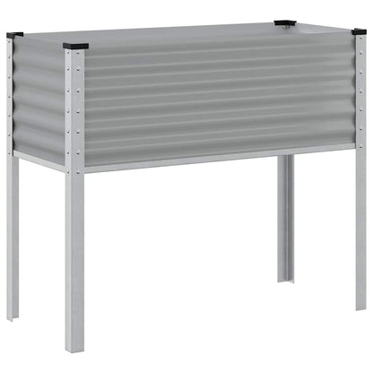 vidaXL Jardinière Gris 100x45x90 cm Acier