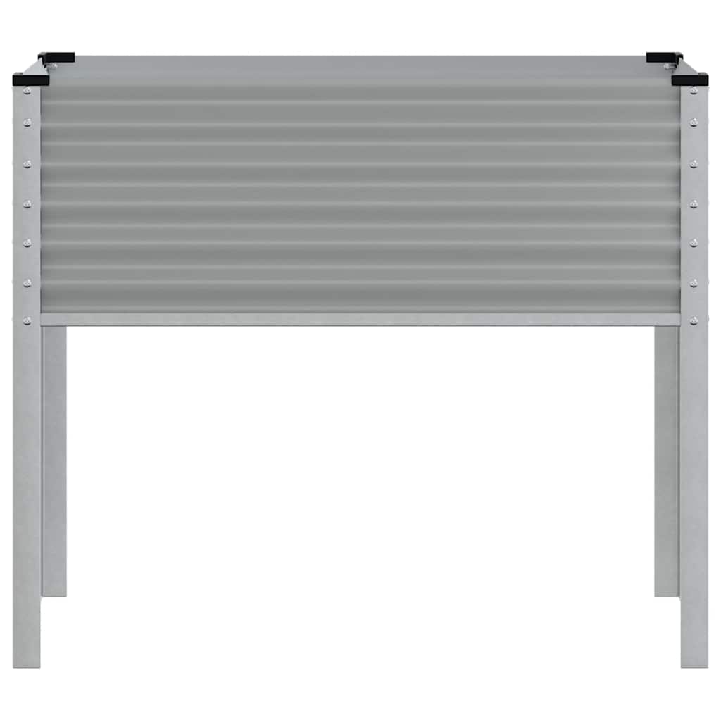 vidaXL Jardinière Gris 100x45x90 cm Acier