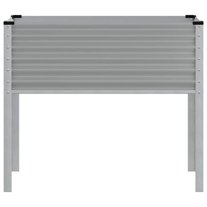 vidaXL Jardinière Gris 100x45x90 cm Acier