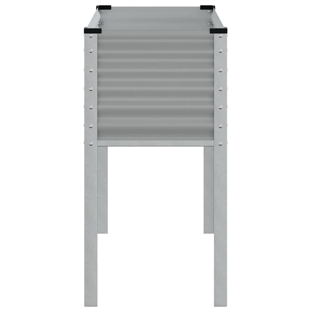 vidaXL Jardinière Gris 100x45x90 cm Acier