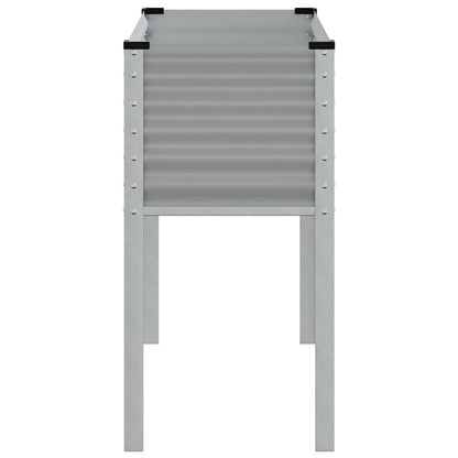 vidaXL Jardinière Gris 100x45x90 cm Acier