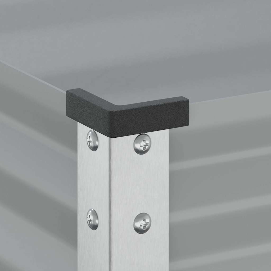 vidaXL Jardinière Gris 100x45x90 cm Acier
