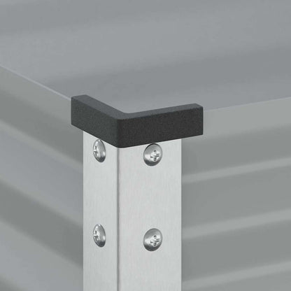 vidaXL Jardinière Gris 100x45x90 cm Acier