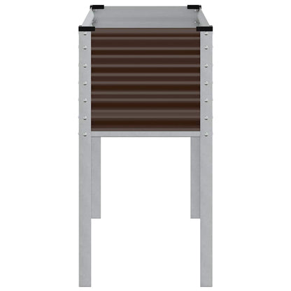vidaXL Garten-Pflanzgefäß Braun 100 x 45 x 90 cm Stahl