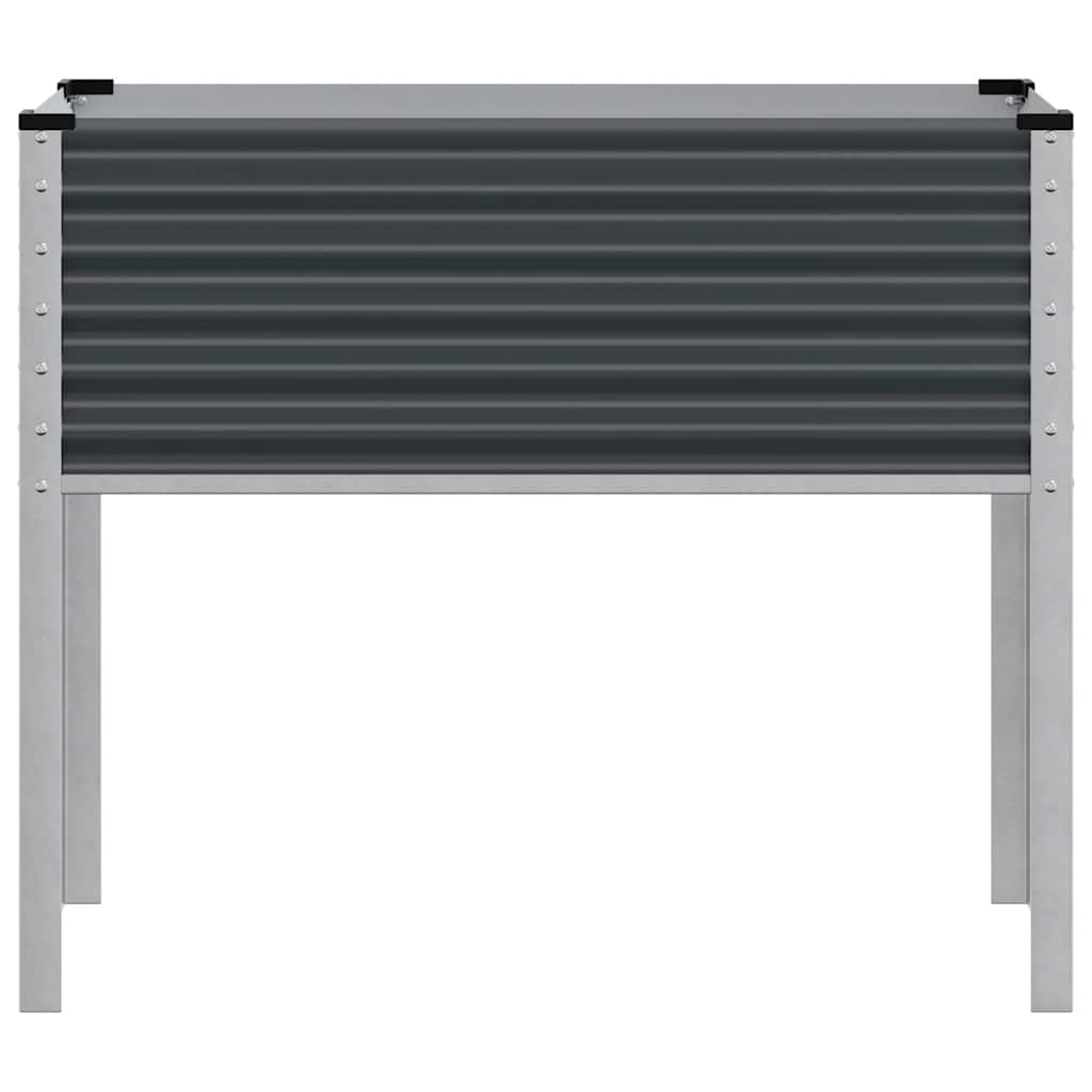 vidaXL Jardinière de jardin anthracite 100 x 45 x 90 cm acier