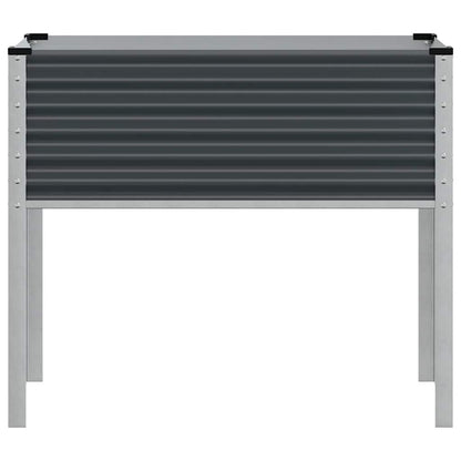 vidaXL Jardinière de jardin anthracite 100 x 45 x 90 cm acier