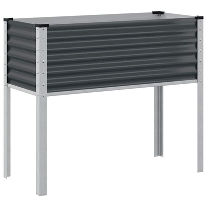 vidaXL Jardinière de jardin anthracite 100 x 45 x 90 cm acier