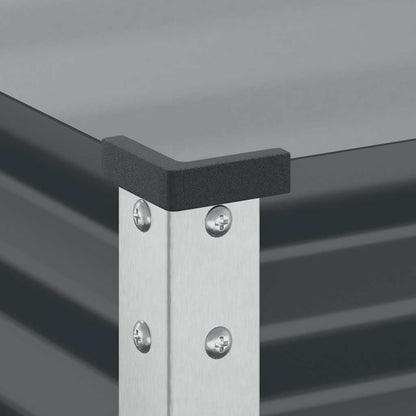 vidaXL Jardinière de jardin anthracite 100 x 45 x 90 cm acier