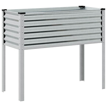 vidaXL Garten-Pflanzgefäß 100 x 45 x 90 cm Verzinkter Stahl