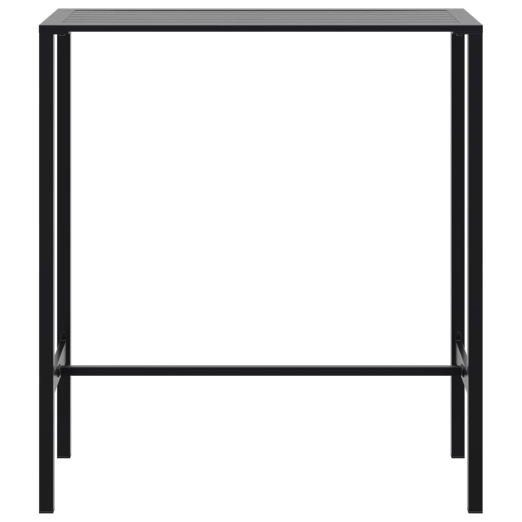 vidaXL Bartisch Schwarz 100x50x110 cm Pulverbeschichteter Stahl