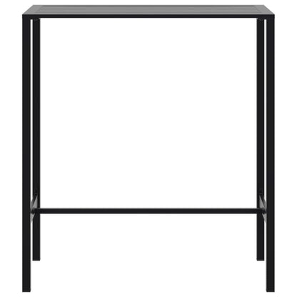 vidaXL Bartisch Schwarz 100x50x110 cm Pulverbeschichteter Stahl