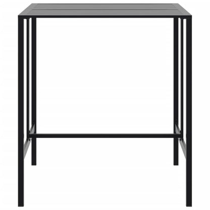vidaXL Bartisch Schwarz 100x100x110 cm Pulverbeschichteter Stahl
