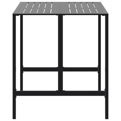vidaXL Bartisch Schwarz 100x100x110 cm Pulverbeschichteter Stahl
