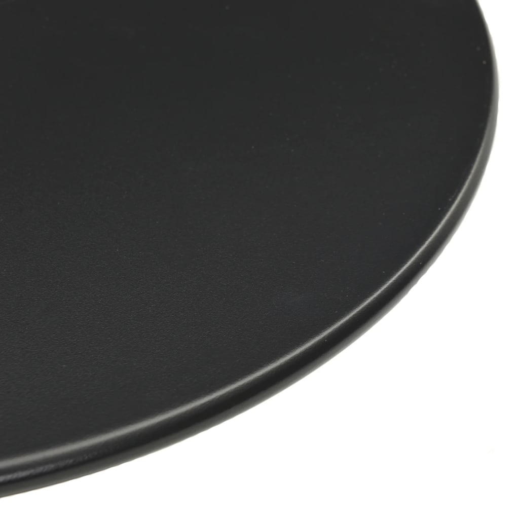 vidaXL Table de jardin ronde Noir Ø50x72 cm Acier