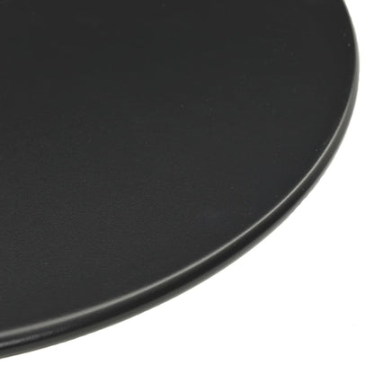 vidaXL Table de jardin ronde Noir Ø50x72 cm Acier