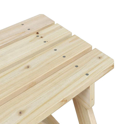 vidaXL Picknicktisch für 4 Kinder mit Schirmloch Massivholz Tanne