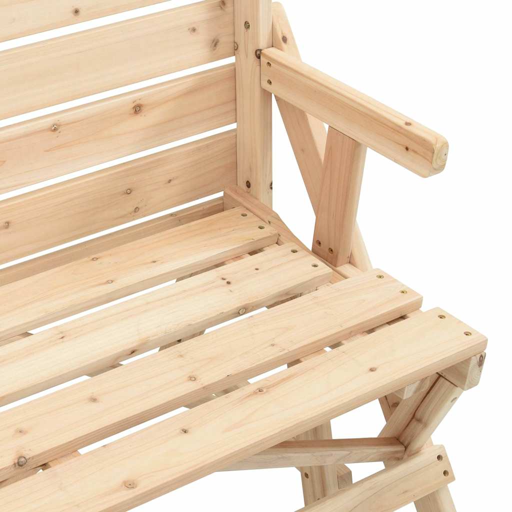 vidaXL Table de pique-nique avec bancs 2-en-1 en bois de sapin massif