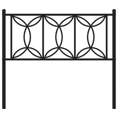 vidaXL Ersatz-Kopfteil Metall Schwarz 100 cm