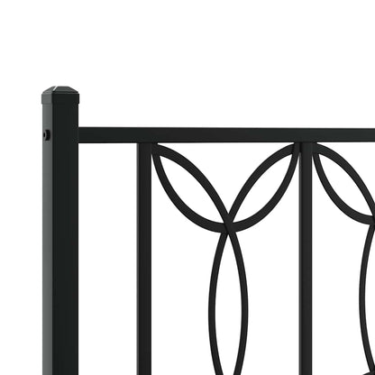 vidaXL Ersatz-Kopfteil Metall Schwarz 100 cm