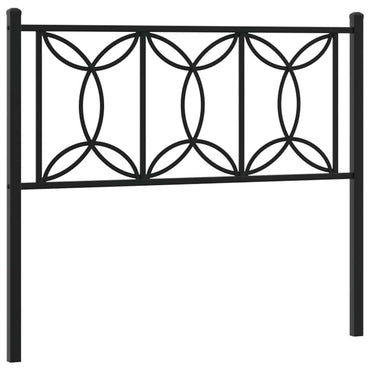 vidaXL Ersatz-Kopfteil Metall Schwarz 107 cm