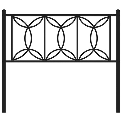 vidaXL Ersatz-Kopfteil Metall Schwarz 107 cm