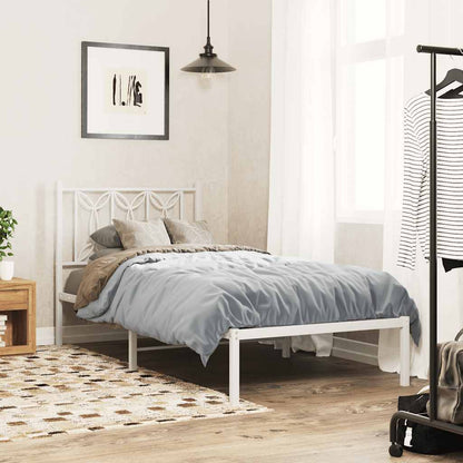 vidaXL Ersatz-Kopfteil Metall Weiß 75 cm