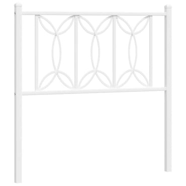 vidaXL Ersatz-Kopfteil Metall Weiß 90 cm