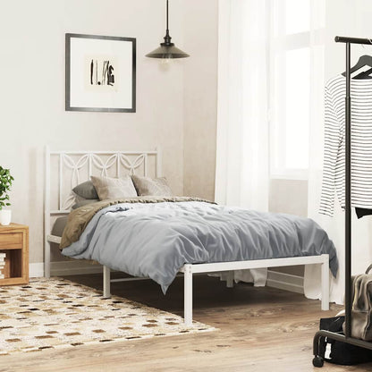 vidaXL Ersatz-Kopfteil Metall Weiß 90 cm