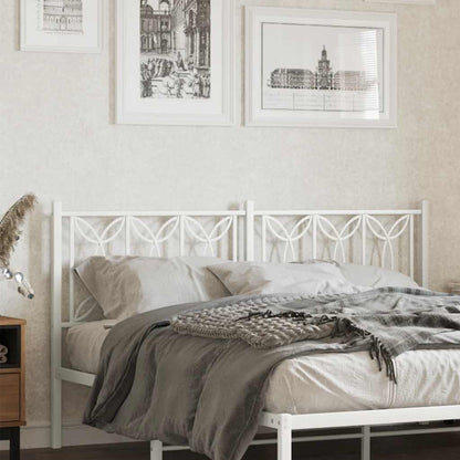 Ersatz-Kopfteil Metall Weiß 150 cm