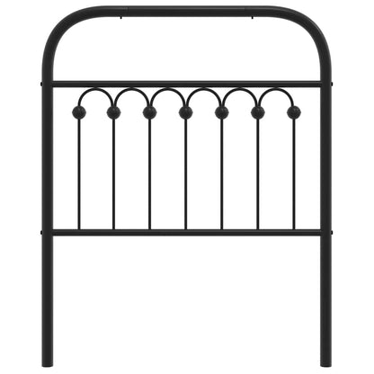 vidaXL Ersatz-Kopfteil Metall Schwarz 75 cm