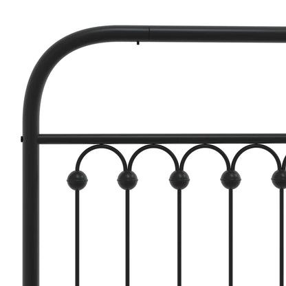 vidaXL Ersatz-Kopfteil Metall Schwarz 80 cm