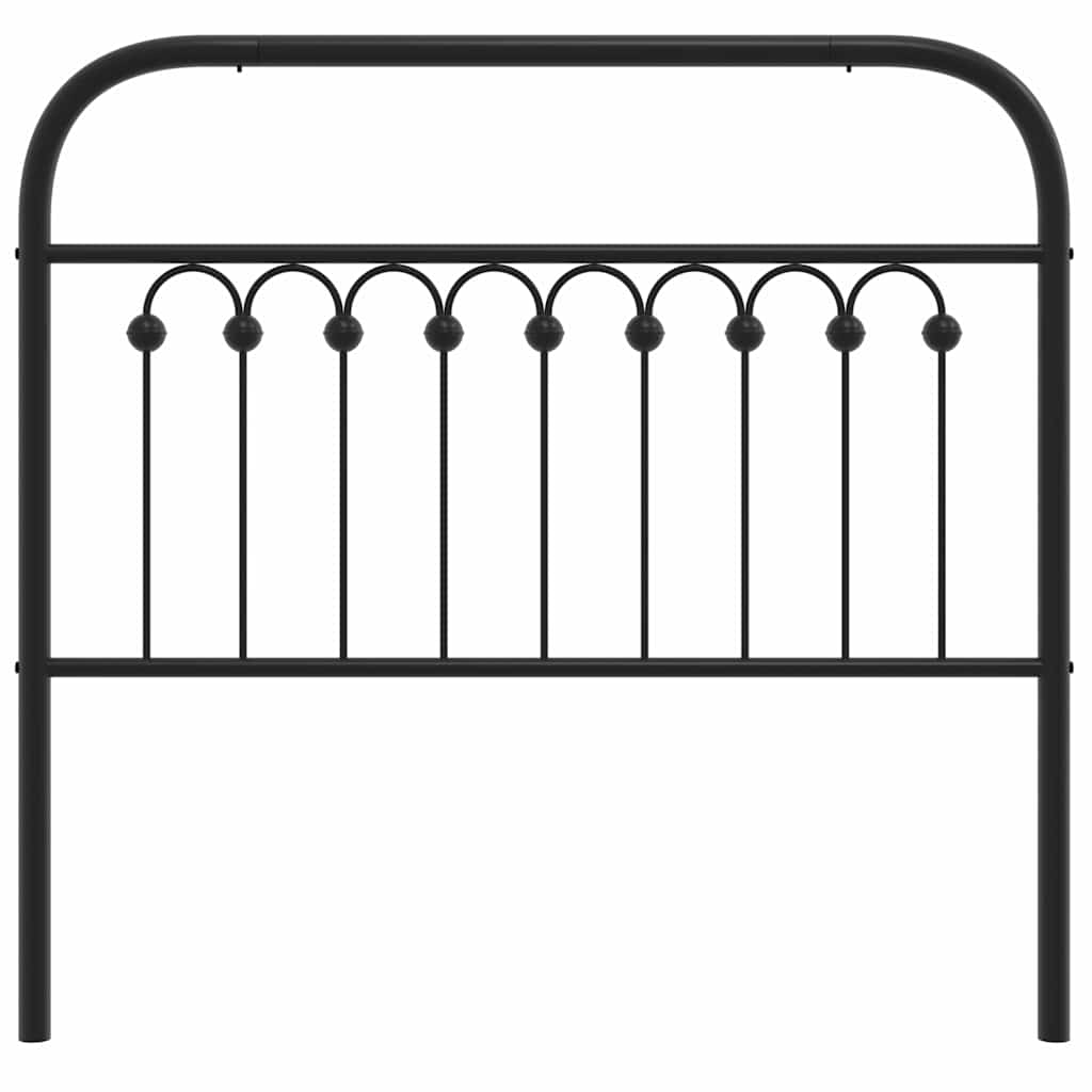 vidaXL Ersatz-Kopfteil Metall Schwarz 100 cm