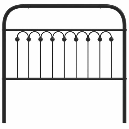 vidaXL Ersatz-Kopfteil Metall Schwarz 100 cm