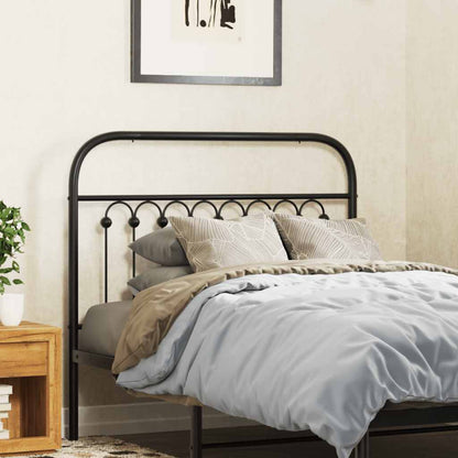 vidaXL Ersatz-Kopfteil Metall Schwarz 100 cm