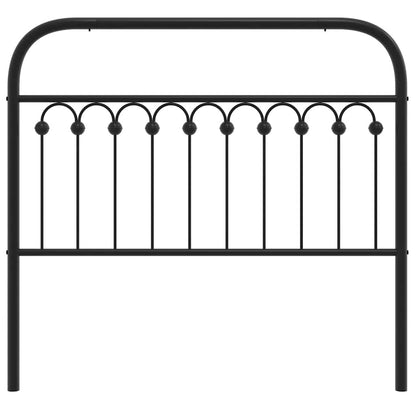 vidaXL Ersatz-Kopfteil Metall Schwarz 107 cm