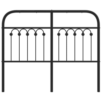 vidaXL Ersatz-Kopfteil Metall Schwarz 120 cm