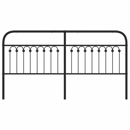 vidaXL Ersatz-Kopfteil Metall Schwarz 180 cm