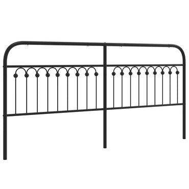 vidaXL Ersatz-Kopfteil Metall Schwarz 193 cm