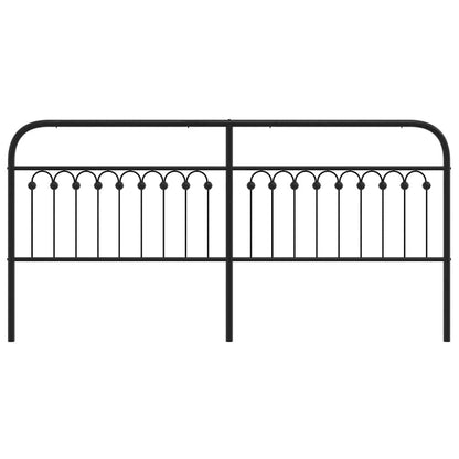 vidaXL Ersatz-Kopfteil Metall Schwarz 193 cm