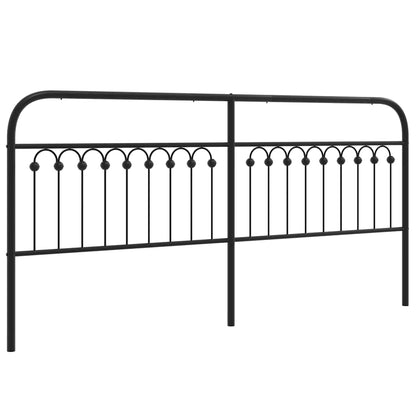 vidaXL Ersatz-Kopfteil Metall Schwarz 200 cm