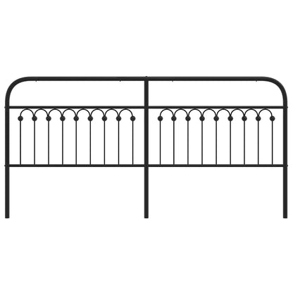 vidaXL Ersatz-Kopfteil Metall Schwarz 200 cm