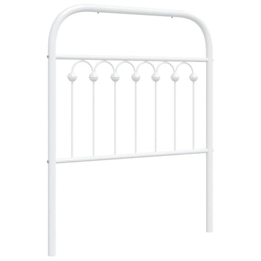 vidaXL Ersatz-Kopfteil Metall Weiß 75 cm