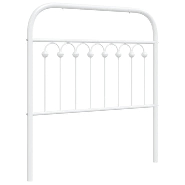 vidaXL Ersatz-Kopfteil Metall Weiß 90 cm