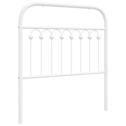 vidaXL Ersatz-Kopfteil Metall Weiß 90 cm
