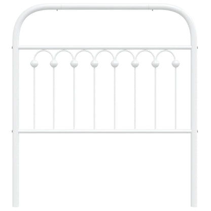 vidaXL Ersatz-Kopfteil Metall Weiß 90 cm