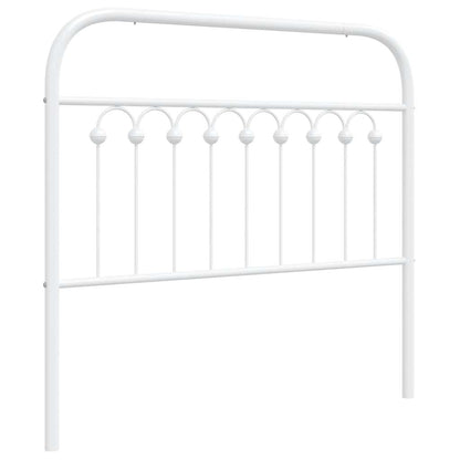 vidaXL Ersatz-Kopfteil Metall Weiß 100 cm