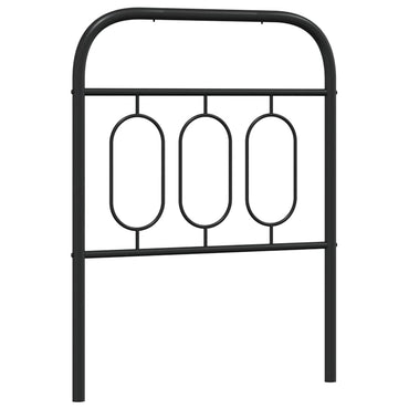 vidaXL Ersatz-Kopfteil Metall Schwarz 75 cm