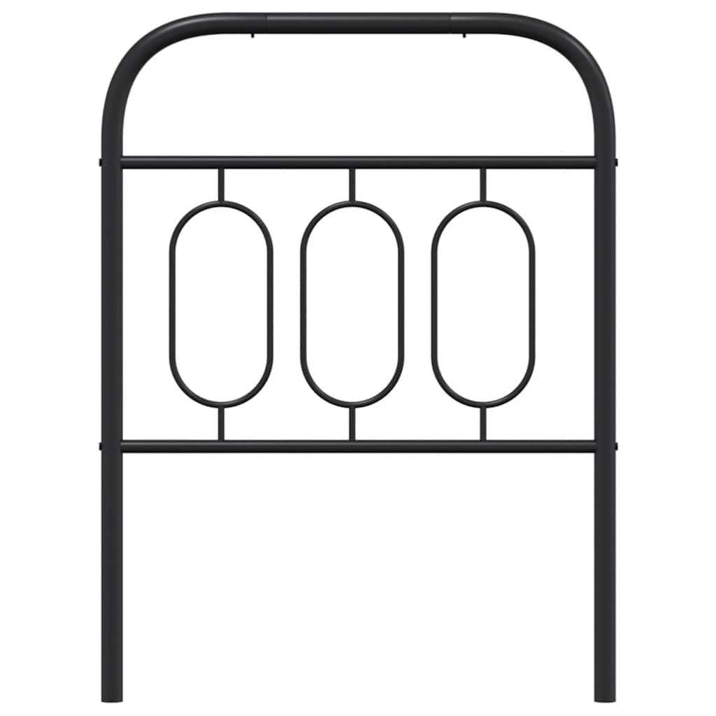 vidaXL Ersatz-Kopfteil Metall Schwarz 75 cm