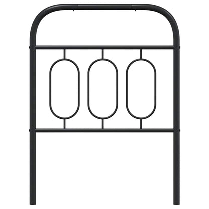 vidaXL Ersatz-Kopfteil Metall Schwarz 75 cm